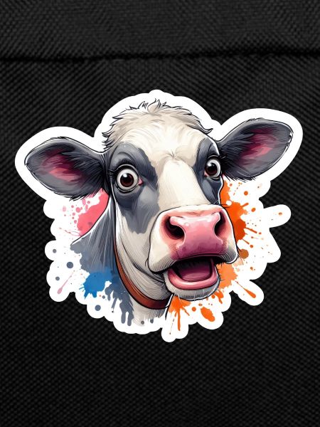 Cow head frightened