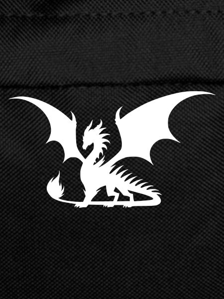 Impressive dragon with wings