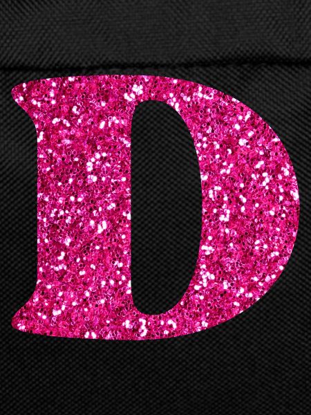 Glitzer rosa Buchstabe d