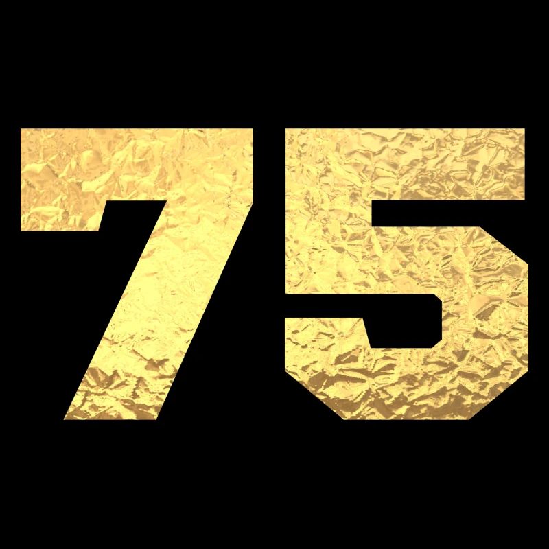 75 Gold Glitter - 75. Jahrestag