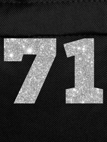 71 Silver Glitter - 71st Birthday