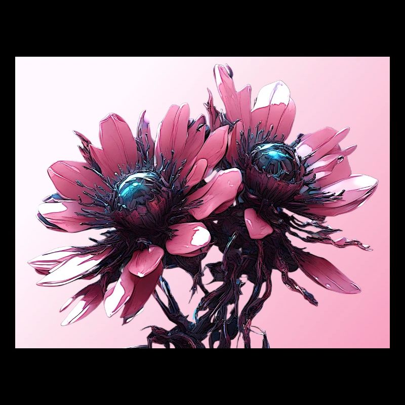 Fleurs cyberpunk