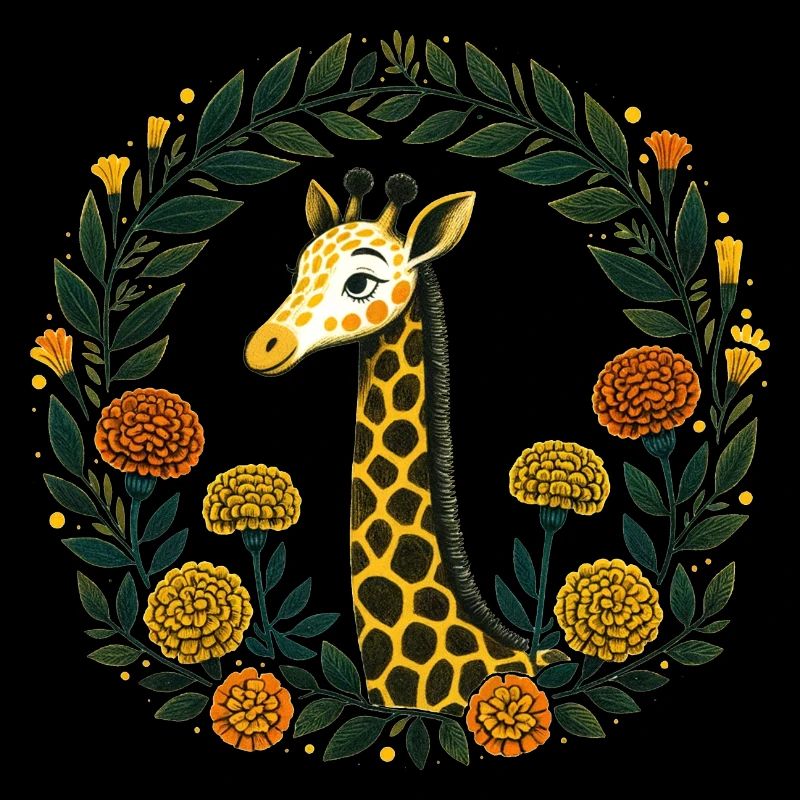 Ringelblumen-Giraffe