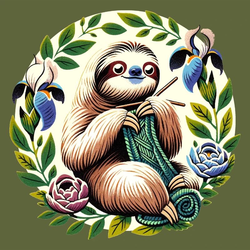 Knitting Sloth