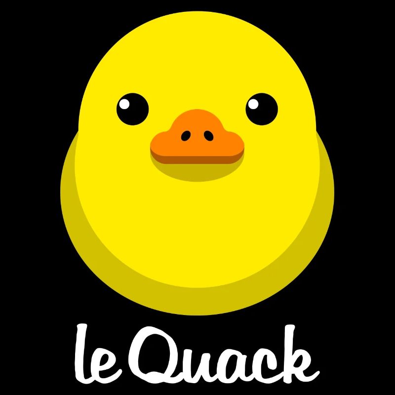 Chick Yellow le Quack for dark backgrounds