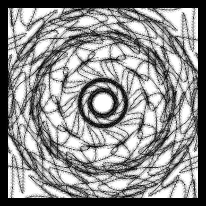 Black and white geometric design