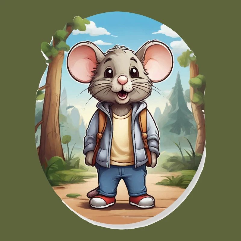 Mouse Cute Kids Drawing Comic