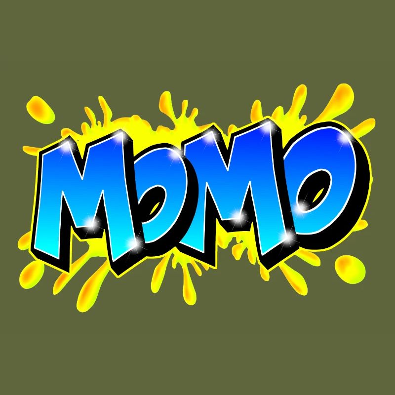 Graffiti Name MOMO printable on evrything