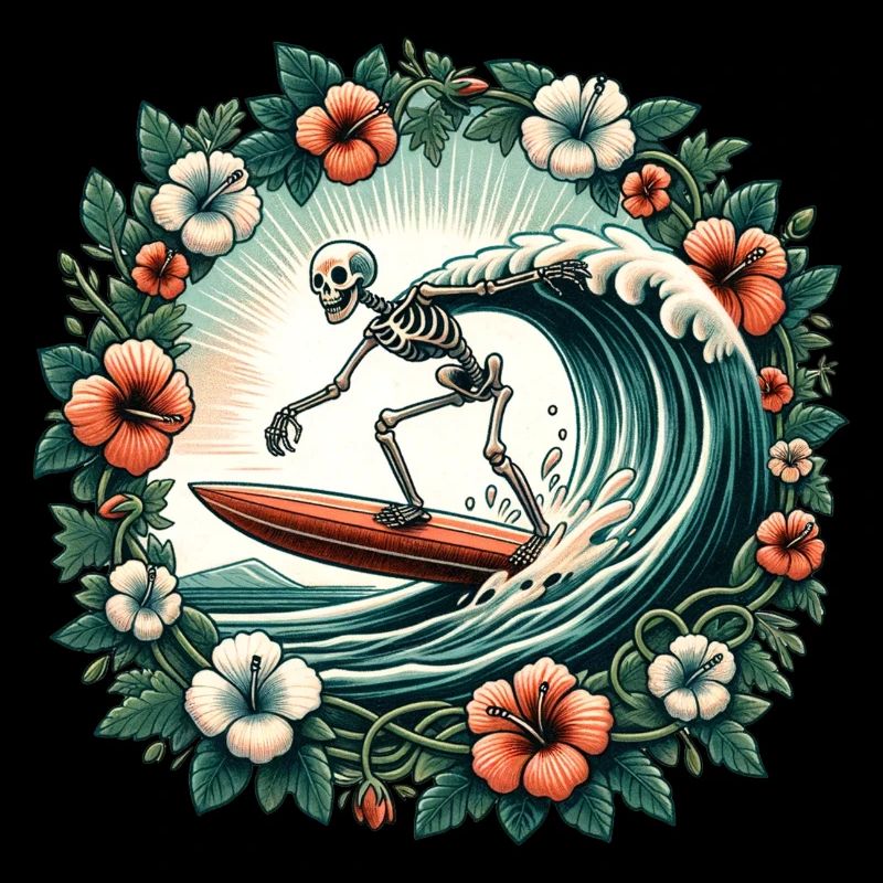 Surfing Skeleton