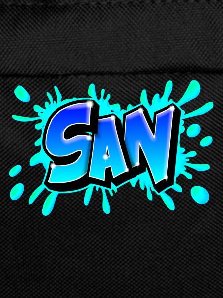 Graffiti San splash blue