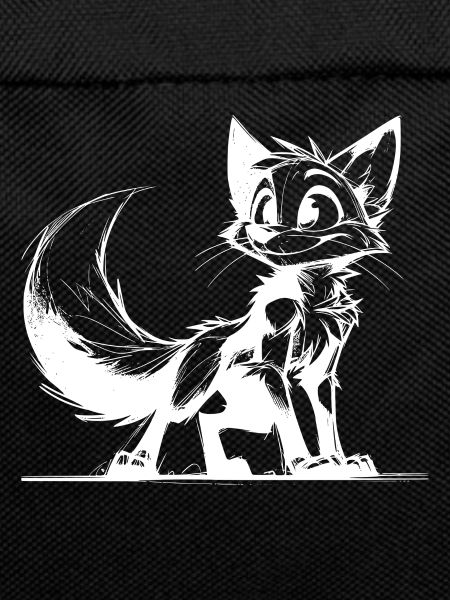Sympathetic Clever Fox Stroke Drawing