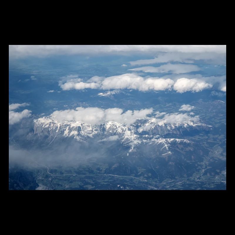 Formations nuageuses et Alpes près de la Zugspitze