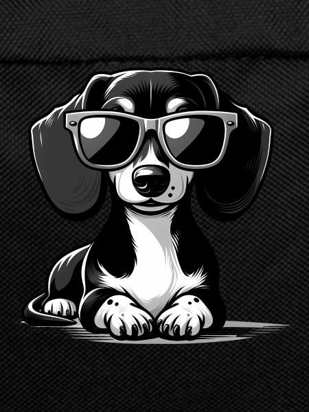 Cute dog with sunglasses