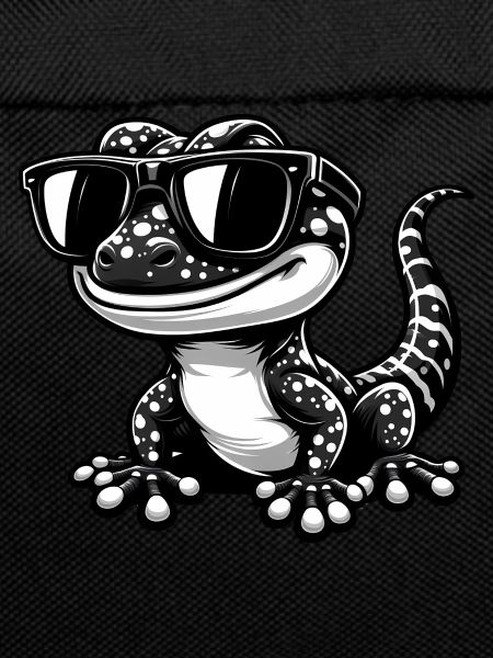 Gecko with sunglasses