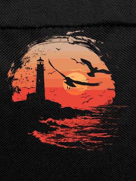 Seagull Seabird Lighthouse Sunset