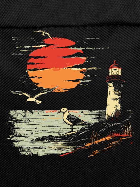 Seagull Seabird Lighthouse Sunset