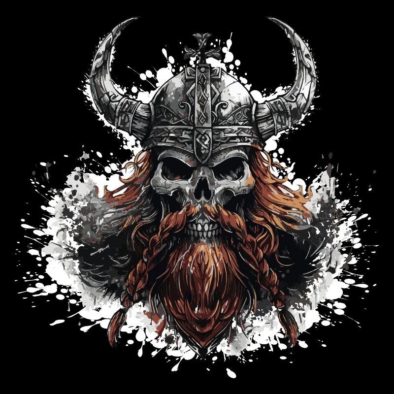 Wikinger Odin Totenkopf
