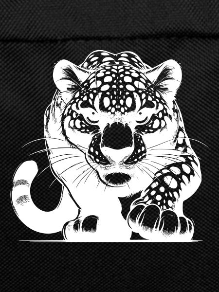 Elegant wild leopard hunting