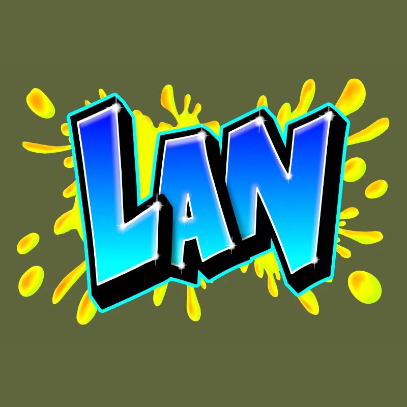 Graffiti "LAN" Printable on any medium!