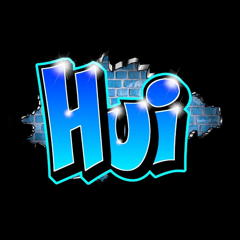 Graffiti HUI imprimable sur tout support