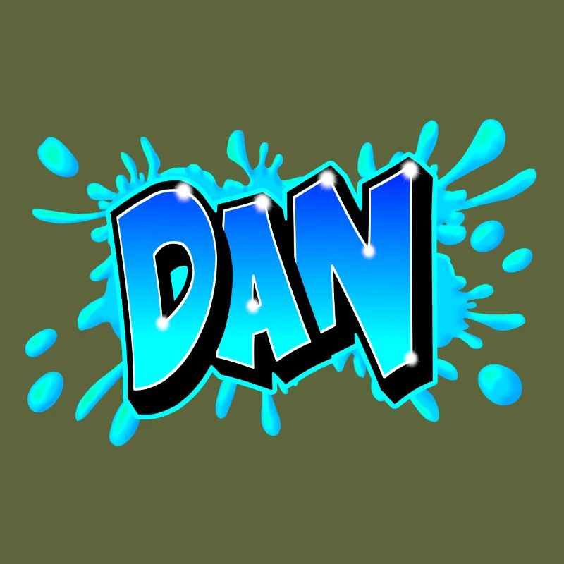 Graffiti "DAN" printed on any medium!