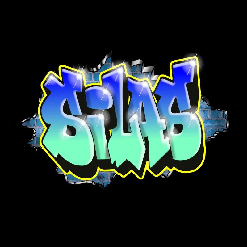 Graffiti SILAS brick gift BIRTHDAY BIRTH