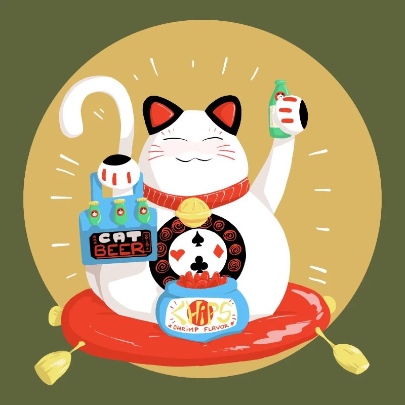 Maneki neko celebrates