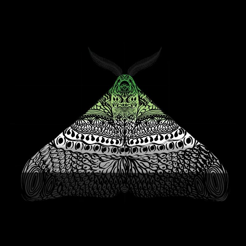 Aromantic Pride Moth Motif A