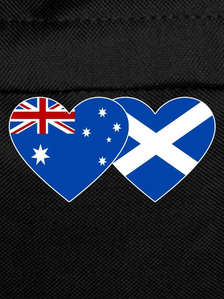 Australia Scotland Flag Heart