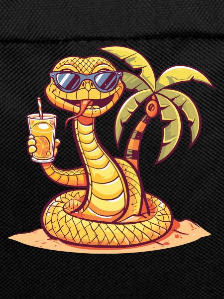 Snake Cobra Summer Beach Comic