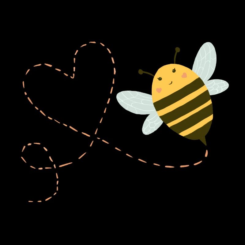 Bee with heart