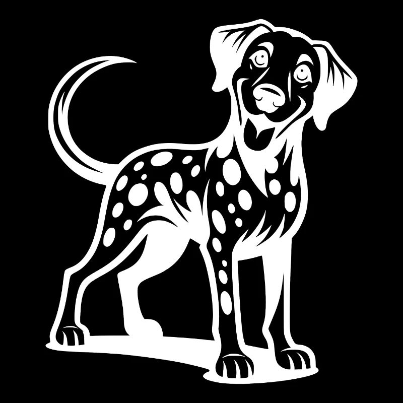 Lustiger Vierbeiner Knuffiger Dalmatiner Hund