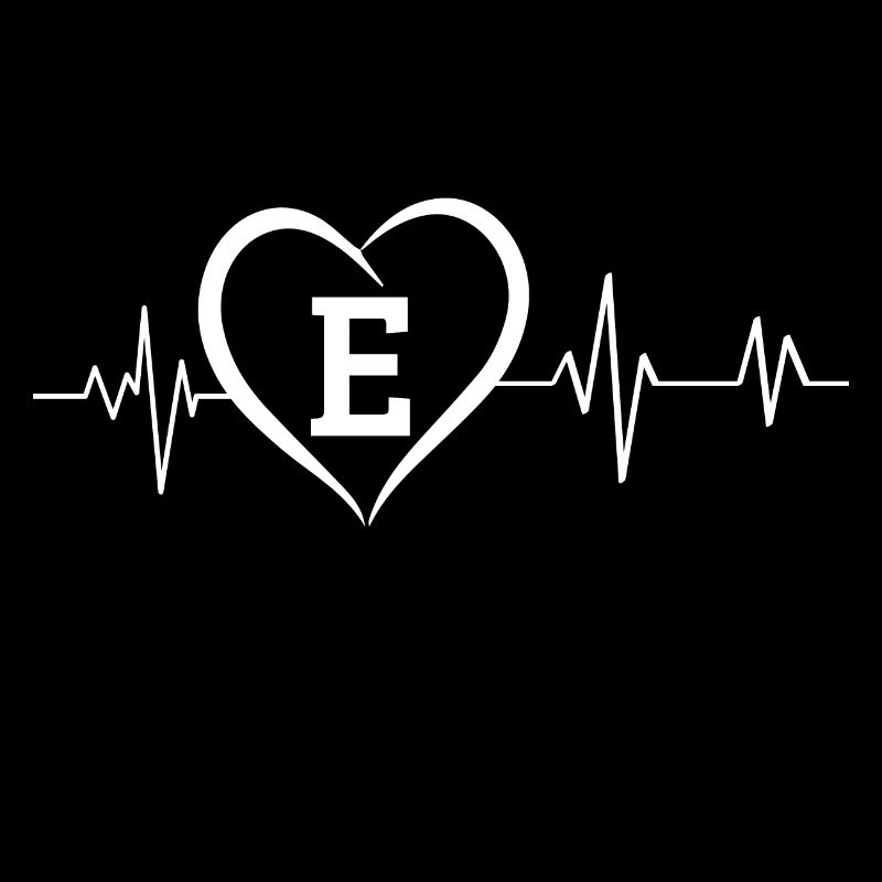 Heartbeat Letter E