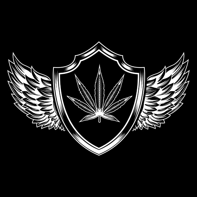 Hanf Blatt Wappen Cannabis