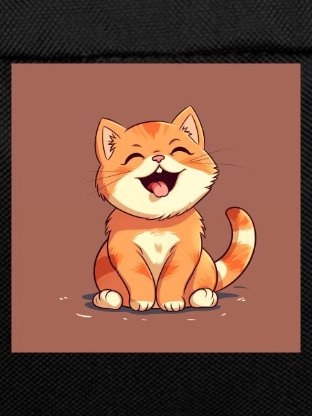 Laughing kitten