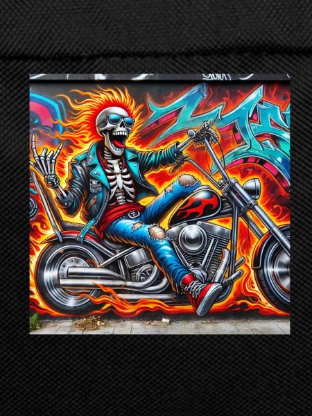Rocker in flames