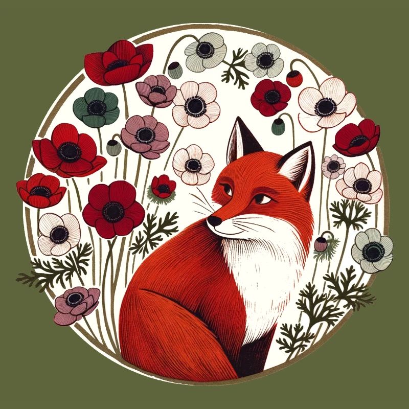 Retro Red Fox