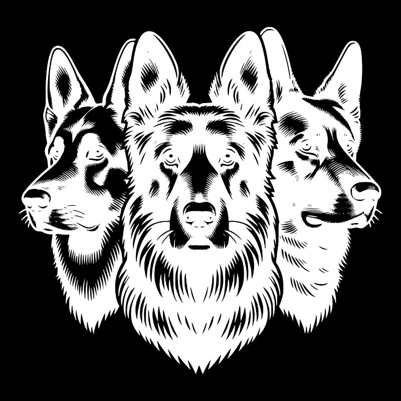 Elegant Dogs Shepherd Portrait