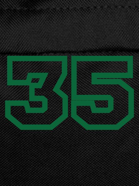 Number 35 green sport