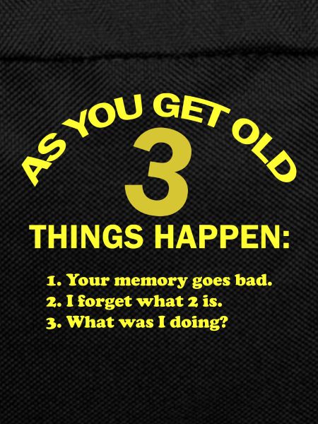 As you get old