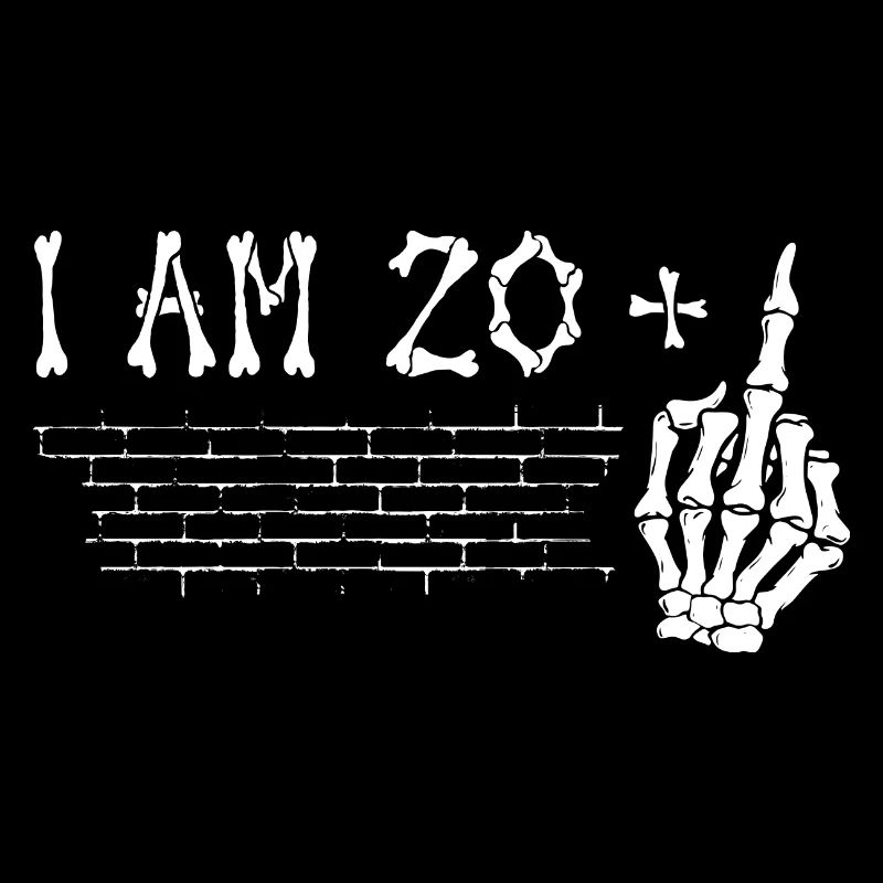 I Am 20 Plus Middle Finger - 21st Birthday