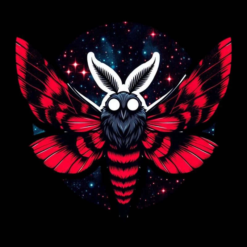 Cosmic Moth - Art Folklore Mothman
