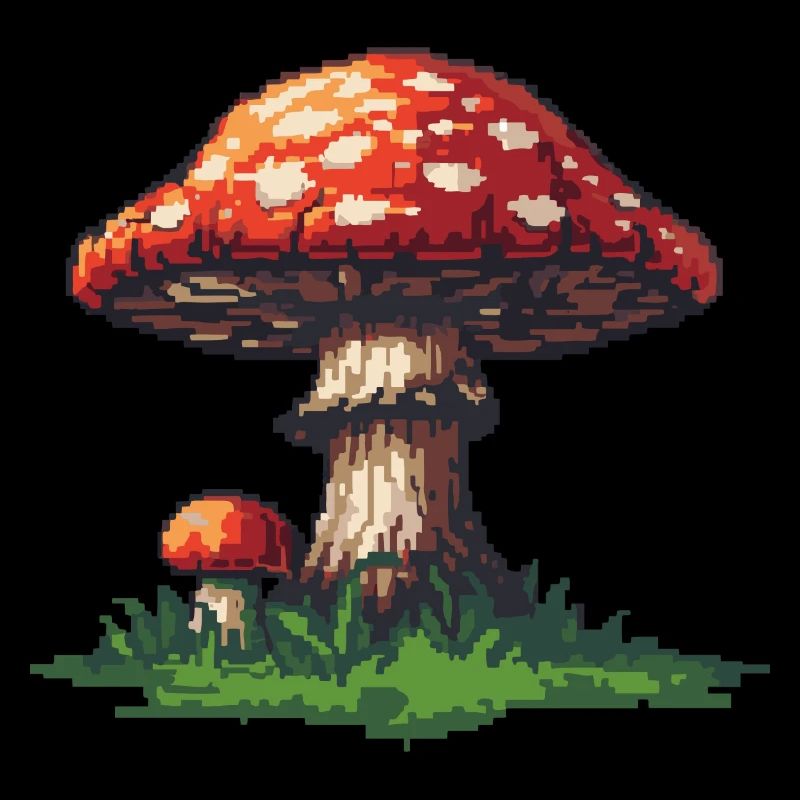 Icône de pixel de champignon