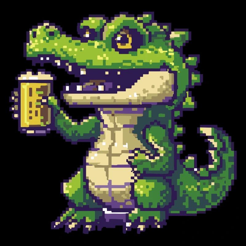 Alligator Beer Pixel