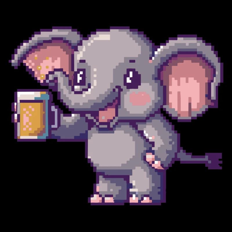 Elefant Bier Pixel