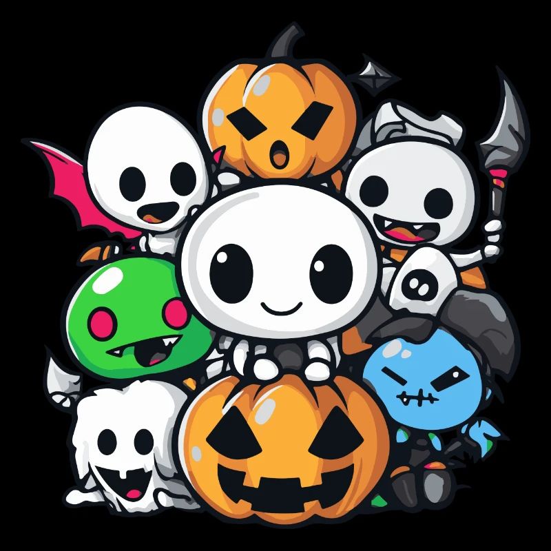 Halloween Party Figures Comic