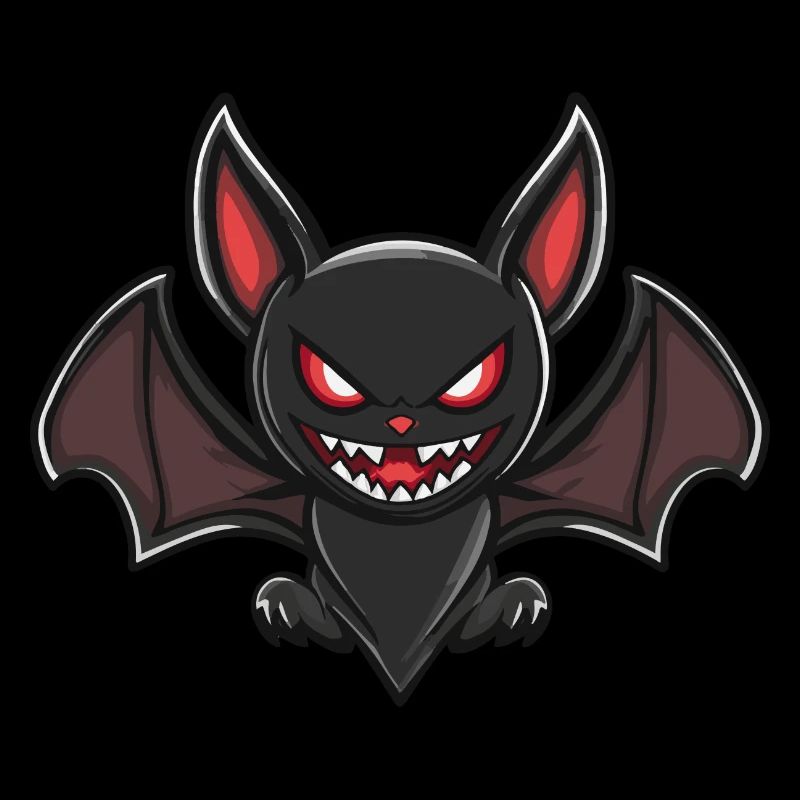 Fledermaus Halloween Blutsauger Comic