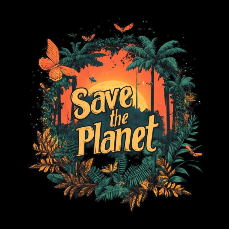 Save the planet Butterfly