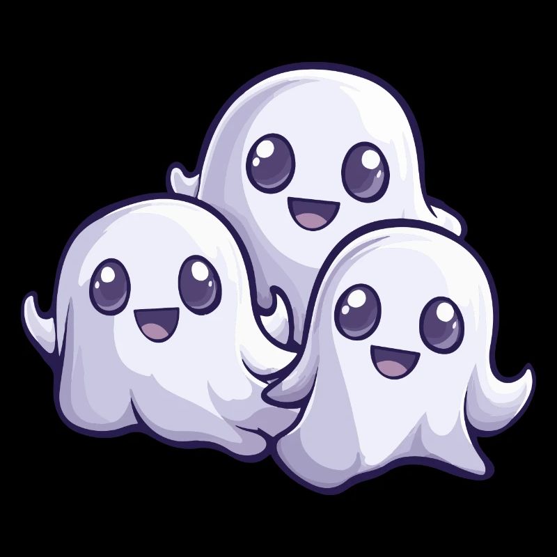 Ghosts Halloween Cute Comic