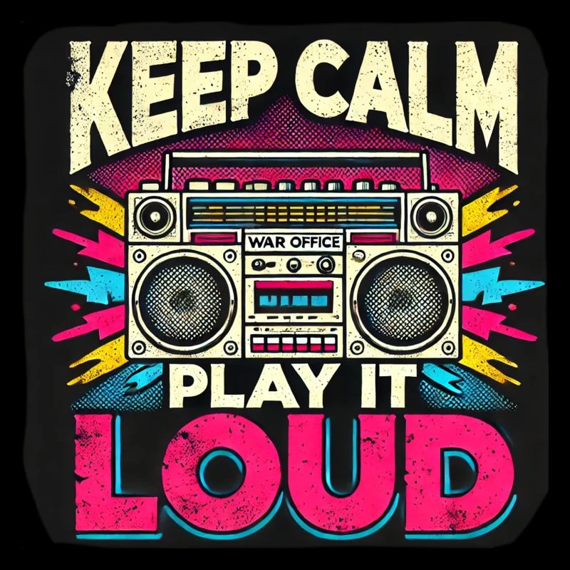 Keep calm play it loud